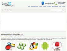 Tablet Screenshot of dzireinfosoft.com
